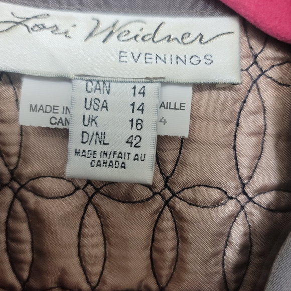 *VTG*  Lori Weidner Evenings jacket.  Size 14.  (342) - Picture 2 of 5